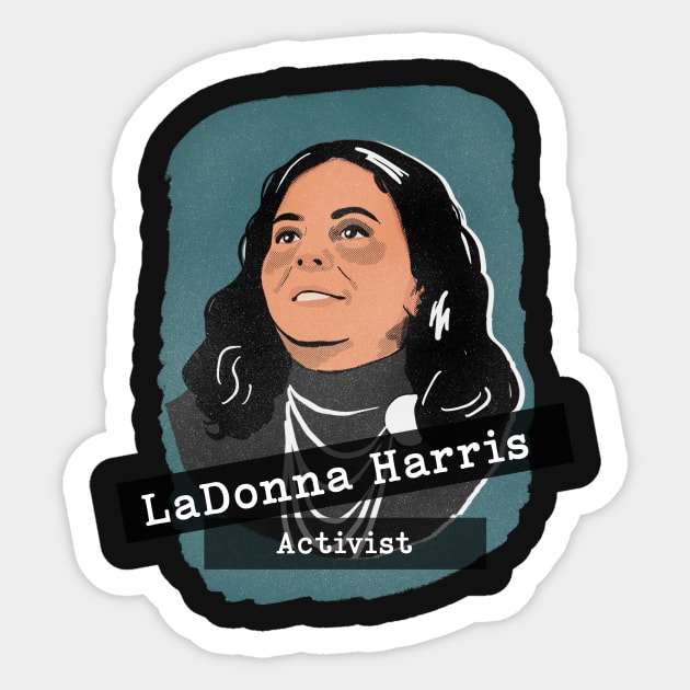 Herstory Portrait: LaDonna Harris Sticker by divafern